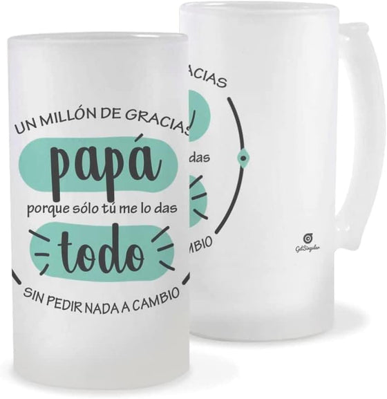 Jarra de cerveza personalizada Dia del Padre