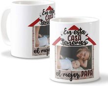  Taza Personalizada diseño con foto dia padre CASA