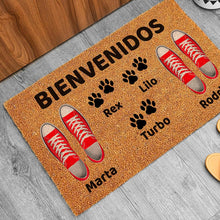  Felpudo Personalizado Família 2 + 3 Mascotas