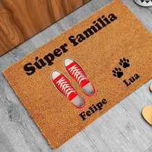  Felpudo Personalizado Família Solter@ + Mascota